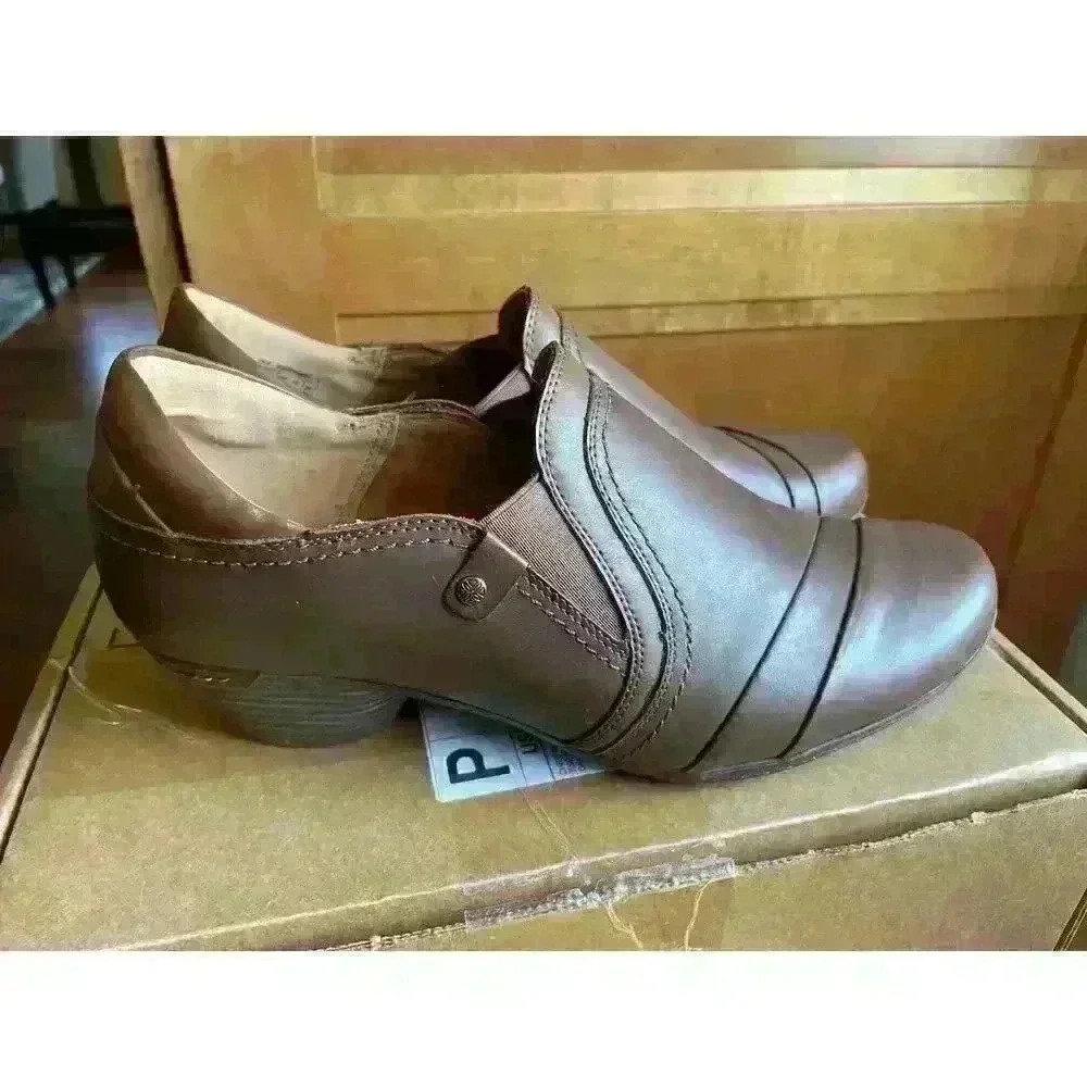New! Cobb Hill Women's Laurel Slip-on Pump in Bark Leather Size 9.5 MSRP $130 - Picture 8 of 11